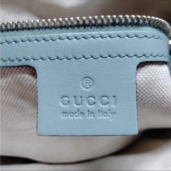 Gucci Vintage Blue & Green Web Boston Bag GG Canvas Medium Duffle Doctor W/Strap - Picture 7 of 9